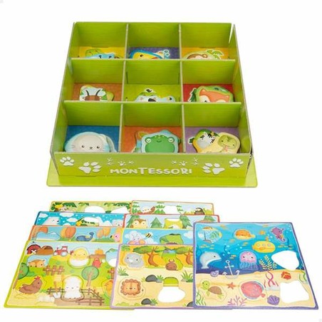 Diseño 3D multicolor de animales para niños