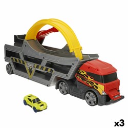 Juguetes construcción niños: Camión portavehículos Teamsterz con rampa lanzadora