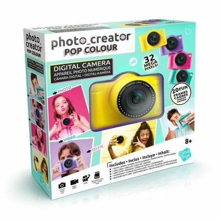 Cámara Pop Color Amarillo, el regalo ideal para pequeños fotógrafos