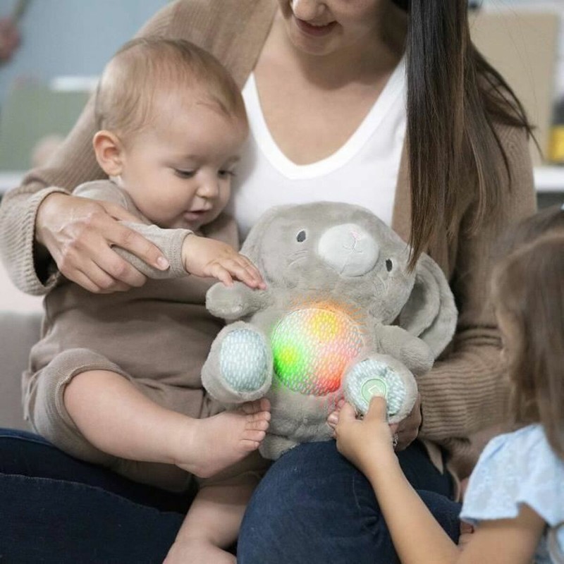 Juguete para bebés 0 meses, conejito de felpa suave y seguro.