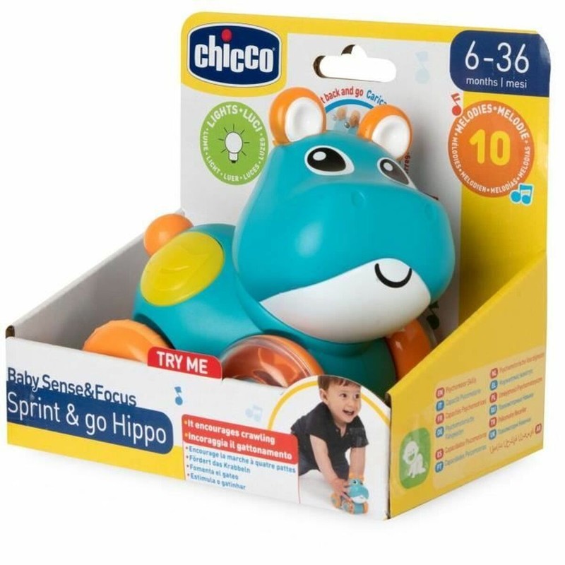 Peluche Chicco con funciones interactivas: un set construcción educativo para bebés.