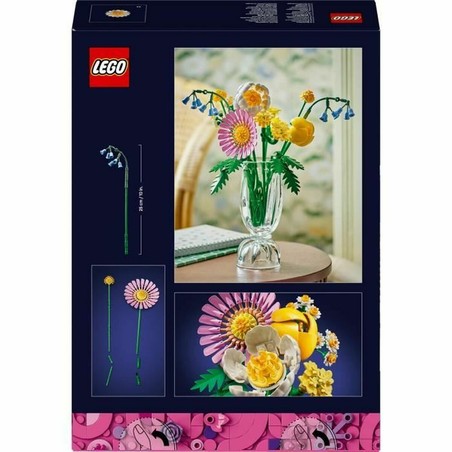 Bloques construcción infantiles ramo floral LEGO