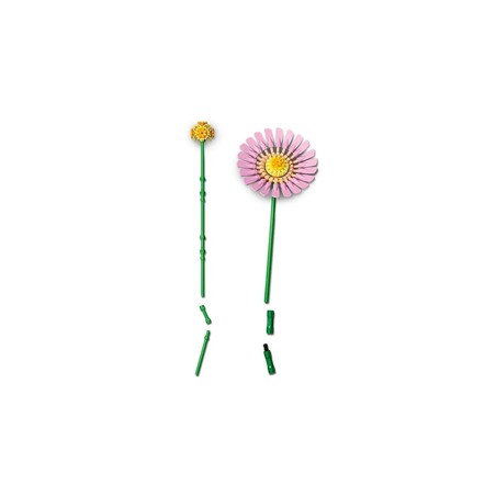 Diseño detallista de las flores LEGO de juguete