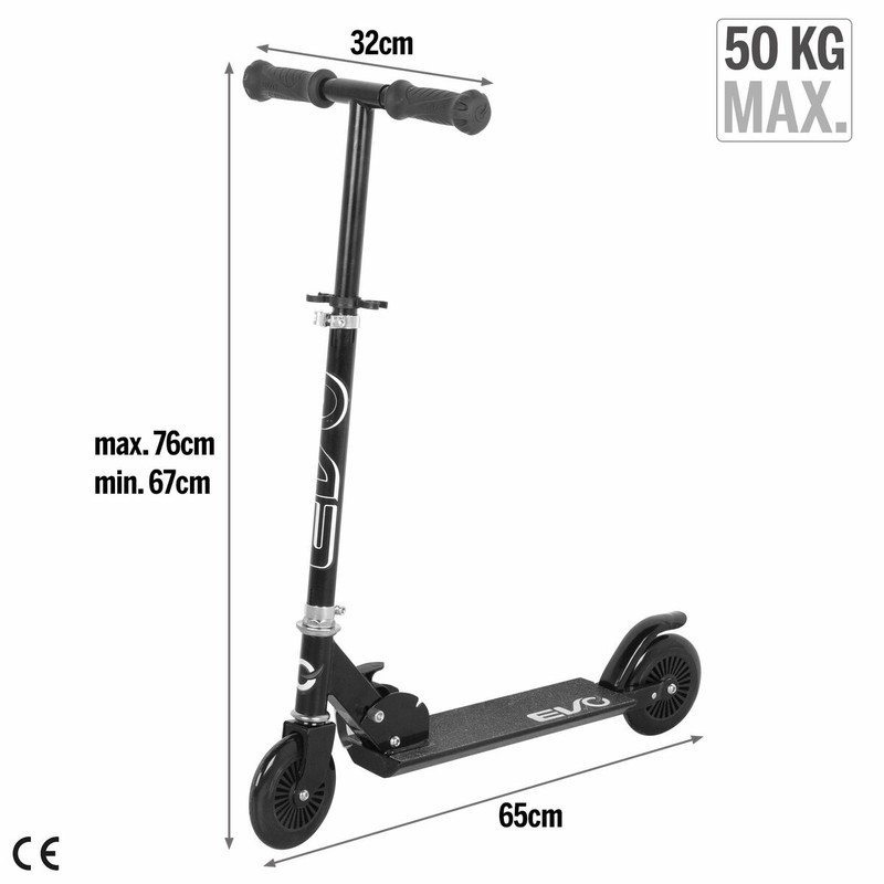 Patinete EVO con freno de pie y ruedas 125mm