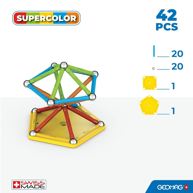 Juego de imanes Geomag para construir figuras