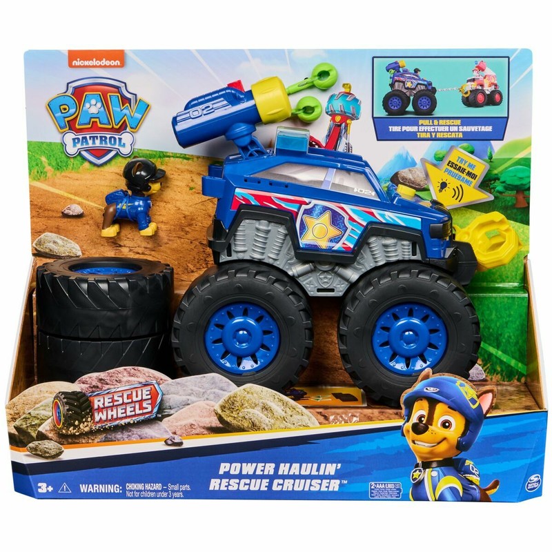 Paw Patrol Rescue Wheels Power Haulin’ Rescue Cruiser listo para misiones