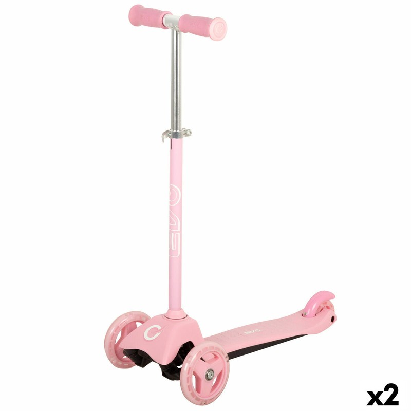 Patinete infantil 3 ruedas EVO rosa para niños de 2 años