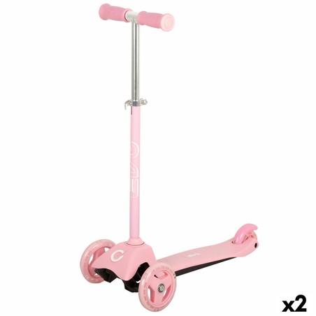 Patinete infantil 3 ruedas EVO rosa para niños de 2 años