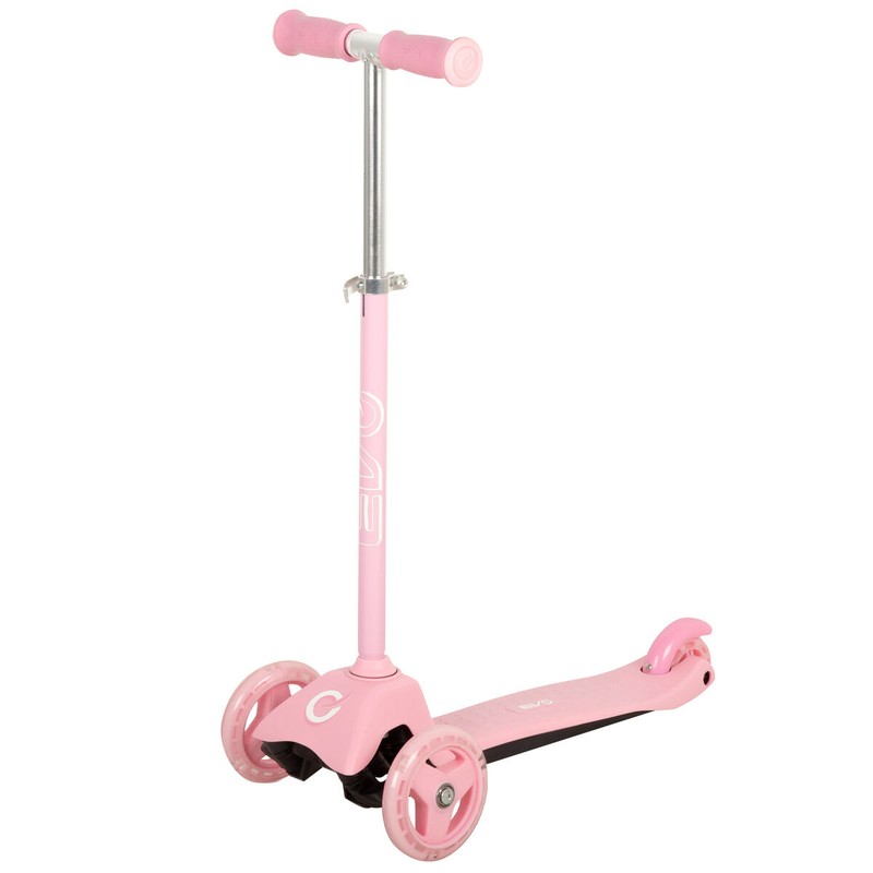 Patinete infantil 3 ruedas EVO vista frontal y lateral