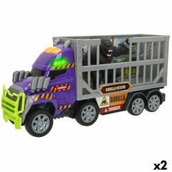 juguetes construcción niños - camión Teamsterz gorila rescate