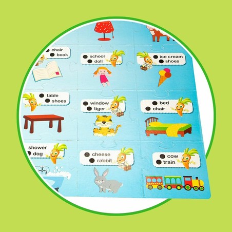 puzzle de cartón resistente para niños