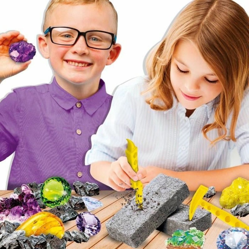 Herramientas para descubrir minerales en juego de ciencia
