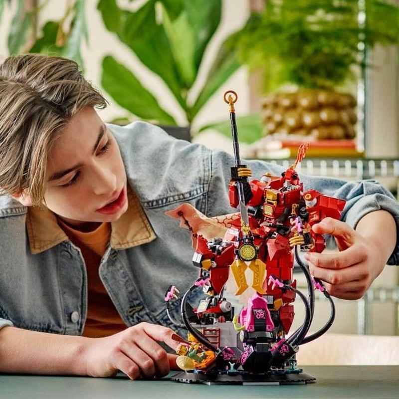 Set Construcción Educativo LEGO Ninjago 71846 Fire Knight Mech detallado