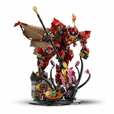 Bloques construcción LEGO Ninjago Fire Knight Mech, vista lateral