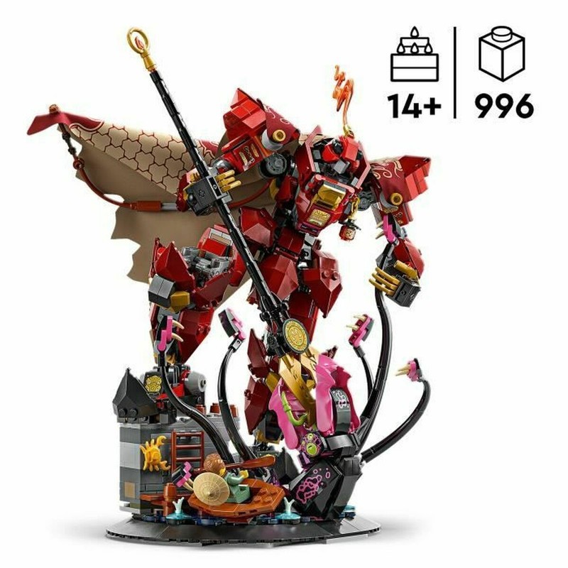 Figura articulada LEGO Ninjago Fire Knight Mech, ideal para coleccionistas