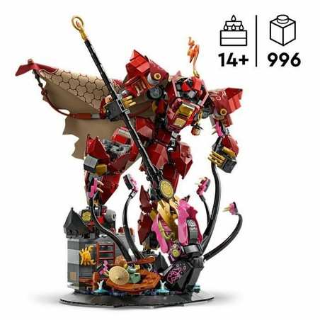 Figura articulada LEGO Ninjago Fire Knight Mech, ideal para coleccionistas