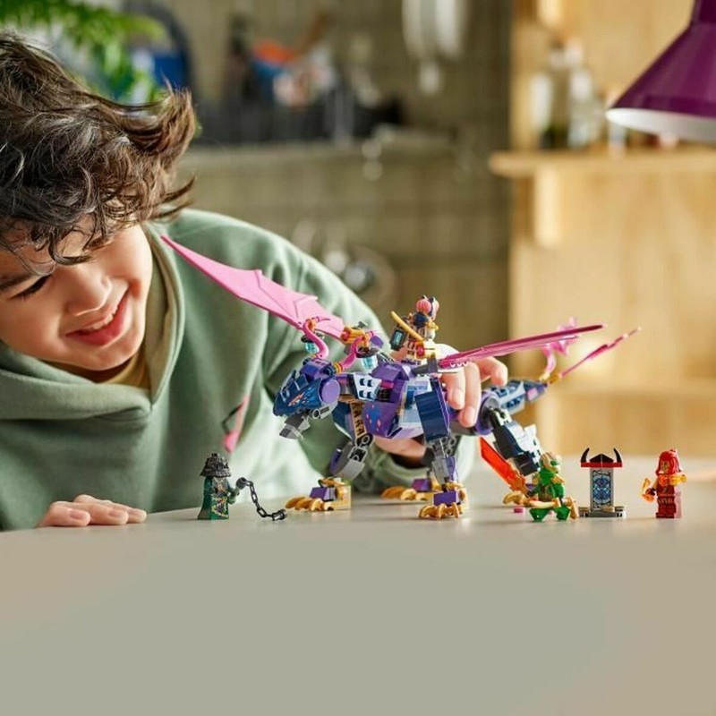 Set construcción educativo LEGO con figura de dragón
