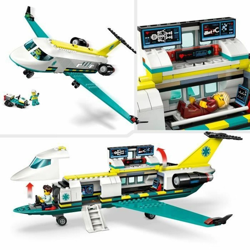 Ambulancia rescate aéreo LEGO City 60465 en acción