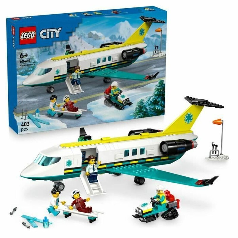 Detalle de cabina ambulancia aérea LEGO City 60465