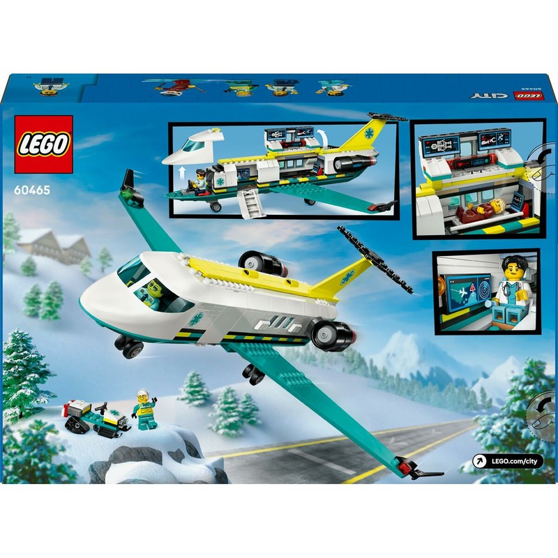 Familia construyendo set LEGO City 60465 juntos