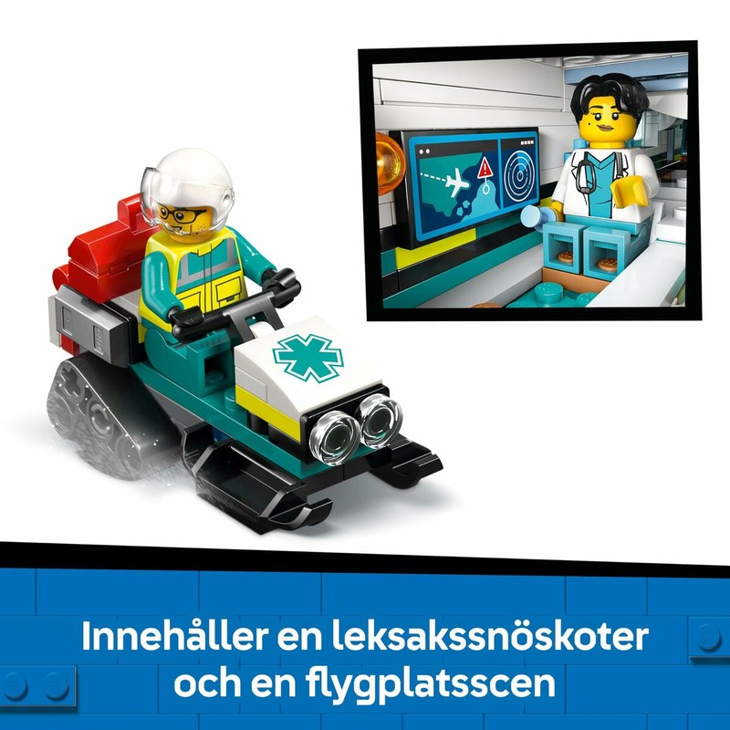 Juego imaginativo con ambulancia de rescate LEGO