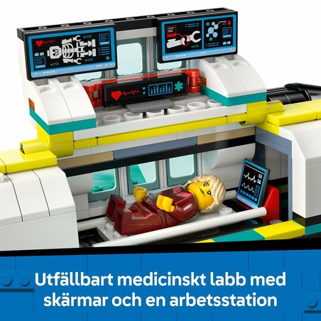 Construcción de ambulancia aérea para niños creativos