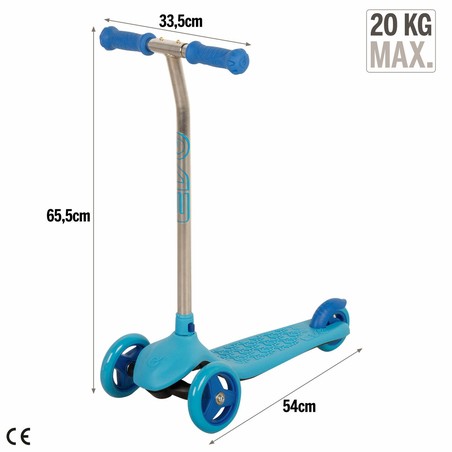 Patinete seguro para niños con ruedas grandes y estables