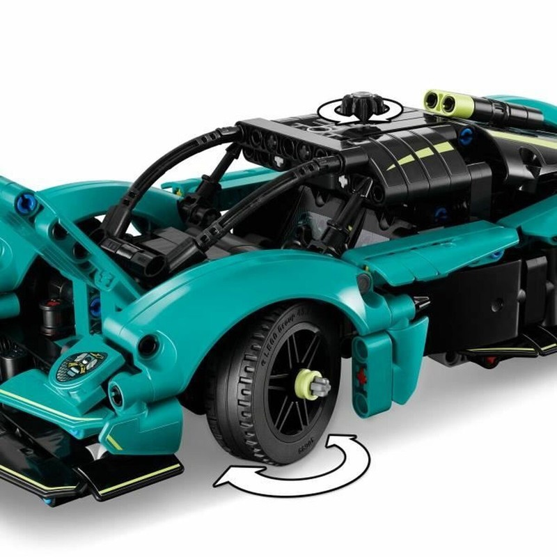 Bloques de construcción para niños, réplica Aston Martin negra