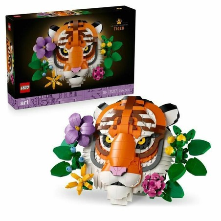 Set Construcción LEGO Adultos Art 31217 Tigre y Flores