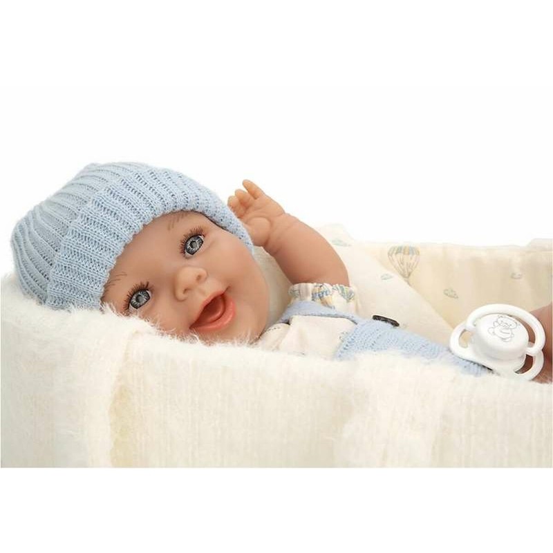 Muñeca bebé realista de 33 cm, ideal como juguete para simular roles y desarrollar la empatía en niños.