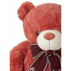 Oso de Peluche Grande de 75 cm con lazo, sonriendo. 2