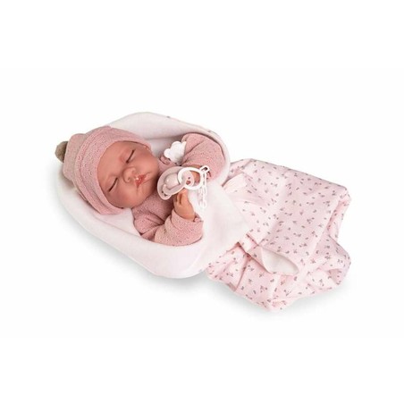 Muñeca Antonio Juan 42 cm sentada, juguete de desarrollo emocional para peques