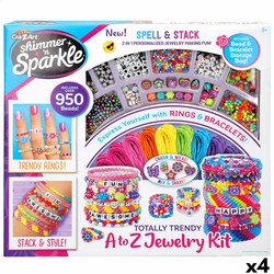 Niños creando joyas con kit de manualidades niños Cra-Z-Art