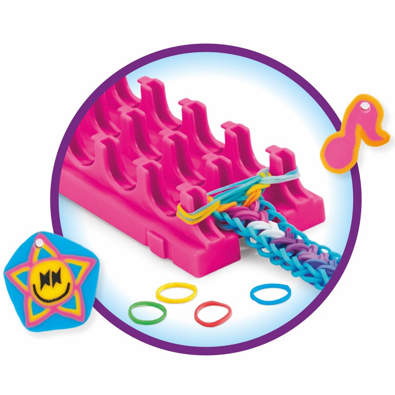 Gomitas de colores y cuentas para manualidades creativas infantiles