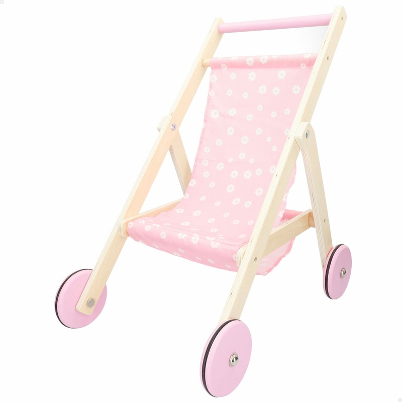 Set de 2 carritos muñecas madera, perfecto para compartir