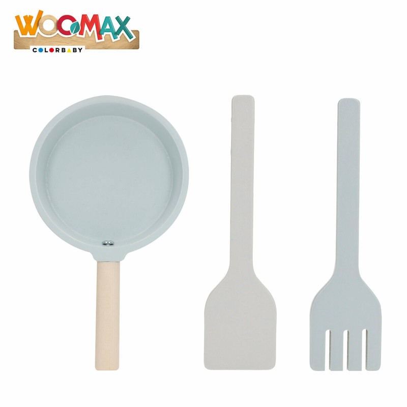 Cocinita infantil de madera WOOMAX con horno y microondas