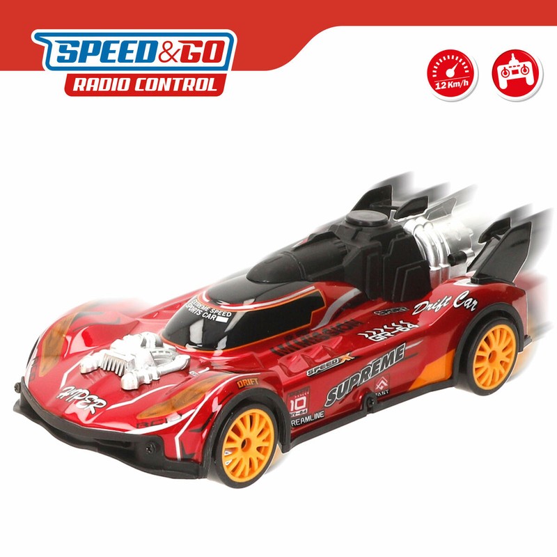 Pack de coches teledirigidos con accesorios de pista
