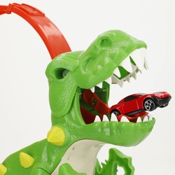 Coches Juguete Niños: Pista de Carreras Teamsterz con Lanzador T-Rex - Compra online en MegaJuguetes 2