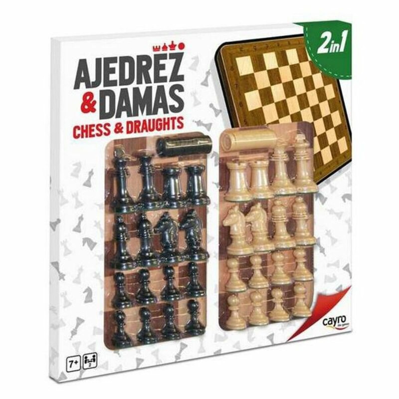 Tablero de ajedrez y damas para niños, juego de estrategia y concentración