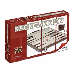 Juego de mesa Backgammon Cayro de polipiel abierto en mesa