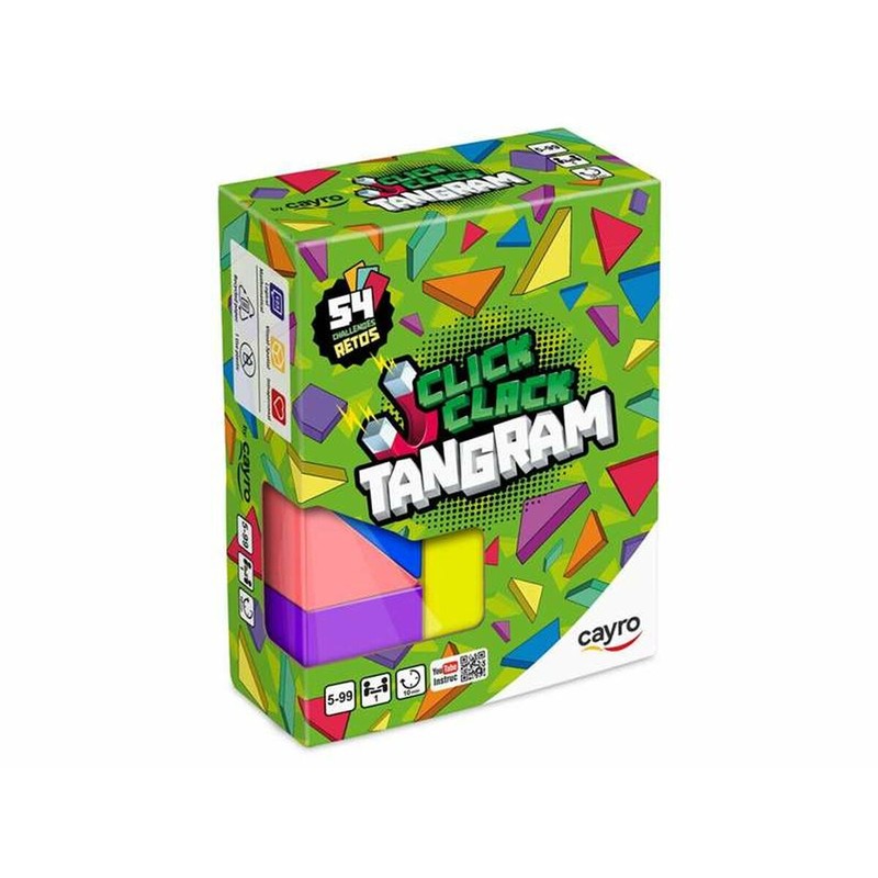 Juegos habilidad niños Cayro Click Clack Tangram multicolor