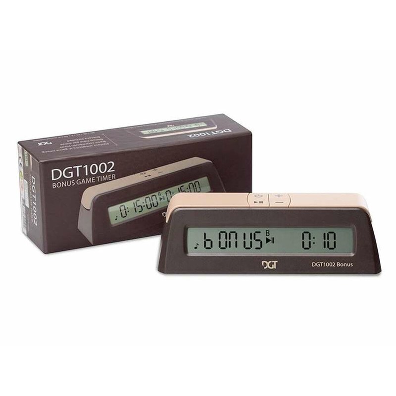 Reloj ajedrez digital Cayro con pantalla multicolor para control de tiempo preciso