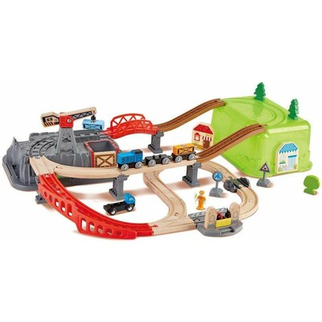 Coches juguete niños - Pista de carreras Hape montada