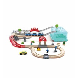 Coches juguete niños en pista de carreras Hape multicolor