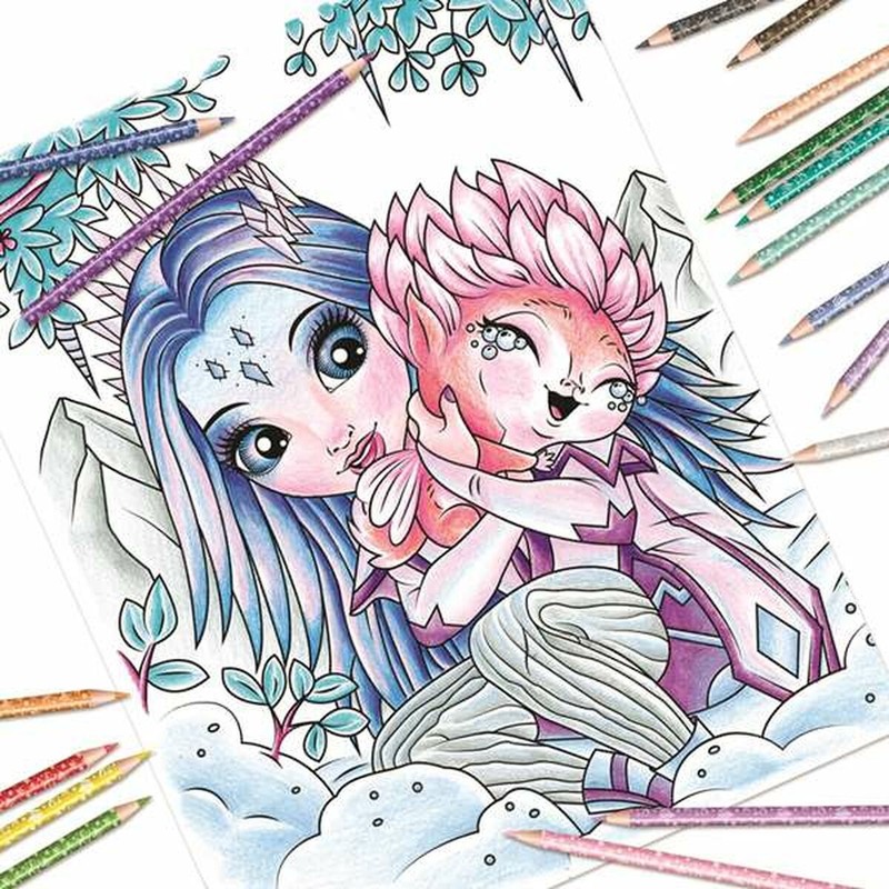 Bloc dibujos para colorear Hape multicolor