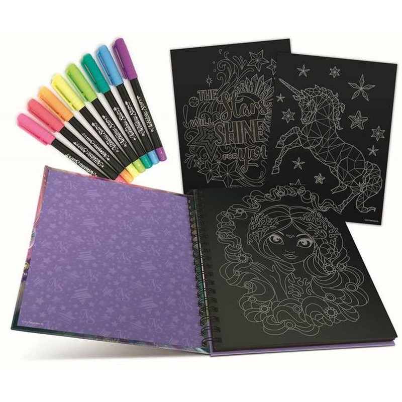 Set pintura niños Hape con dibujos y accesorios creativos