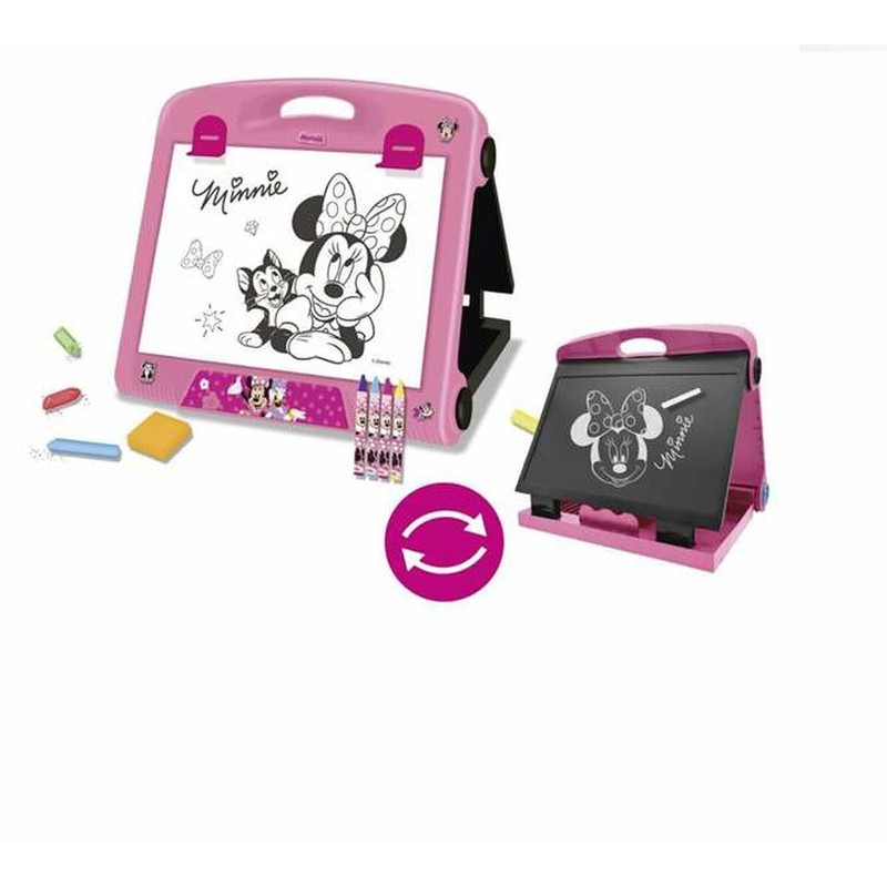 Kit manualidades infantil Minnie Mouse abierto mostrando colores
