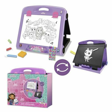 Niña dibujando con el kit manualidades infantil de Gabby's Dollhouse