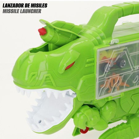 Dinosaurio Teamsterz: Rampa de lanzamiento para coches de juguete.