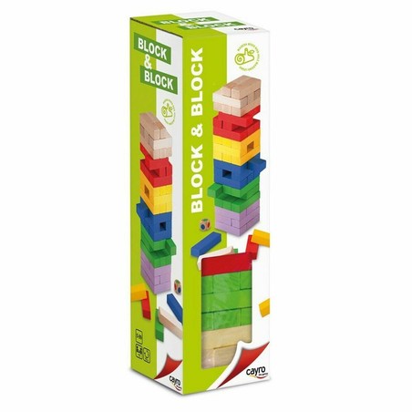 Manualidades Niños Cayro Block & Block, juego de madera multicolor